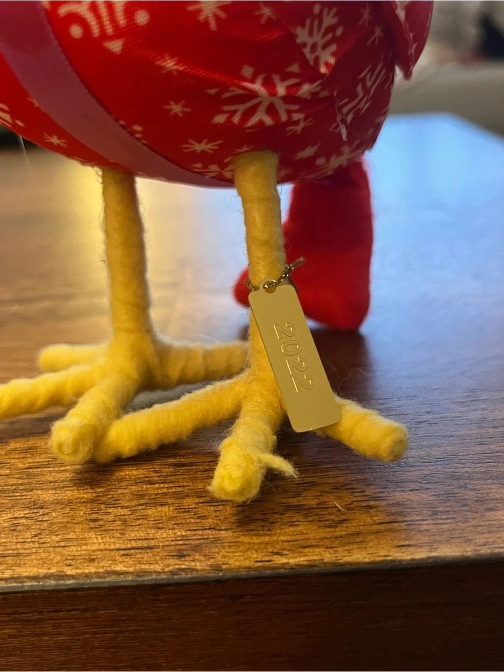 Featherly Friends Target- Red & Pink Holiday Bird “Bow” 2022